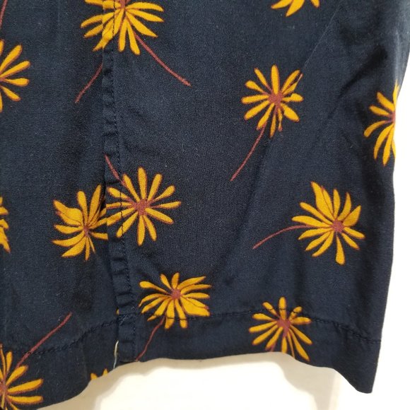 Madewell shorts Medium Pull-On Tie Fresh Daisies floral print elastic waist - Picture 6 of 16